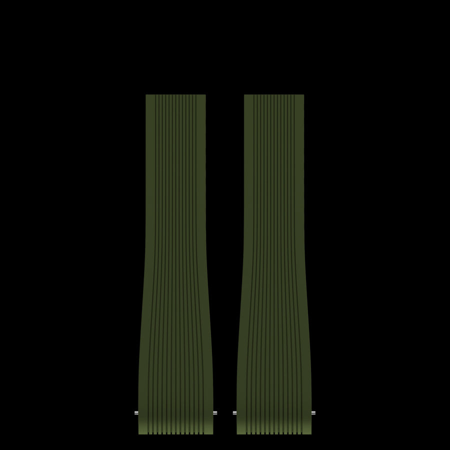 GREEN INTEGRATED FKM STRAP