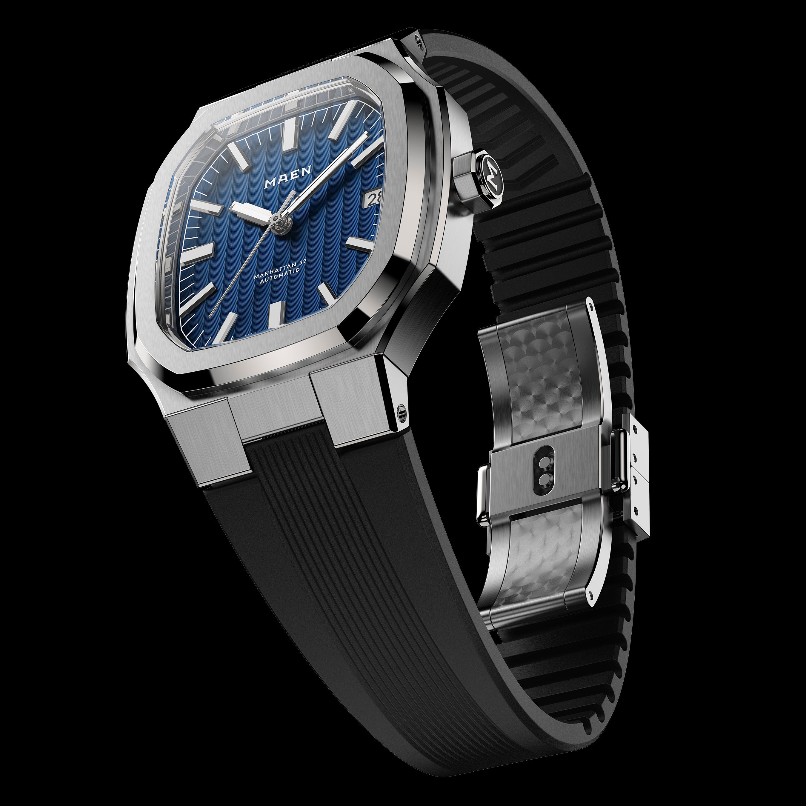 M37 BLACK INTEGRATED FKM STRAP