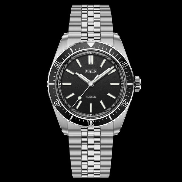 Hudson 38 Automatic No Date - Jet Black
